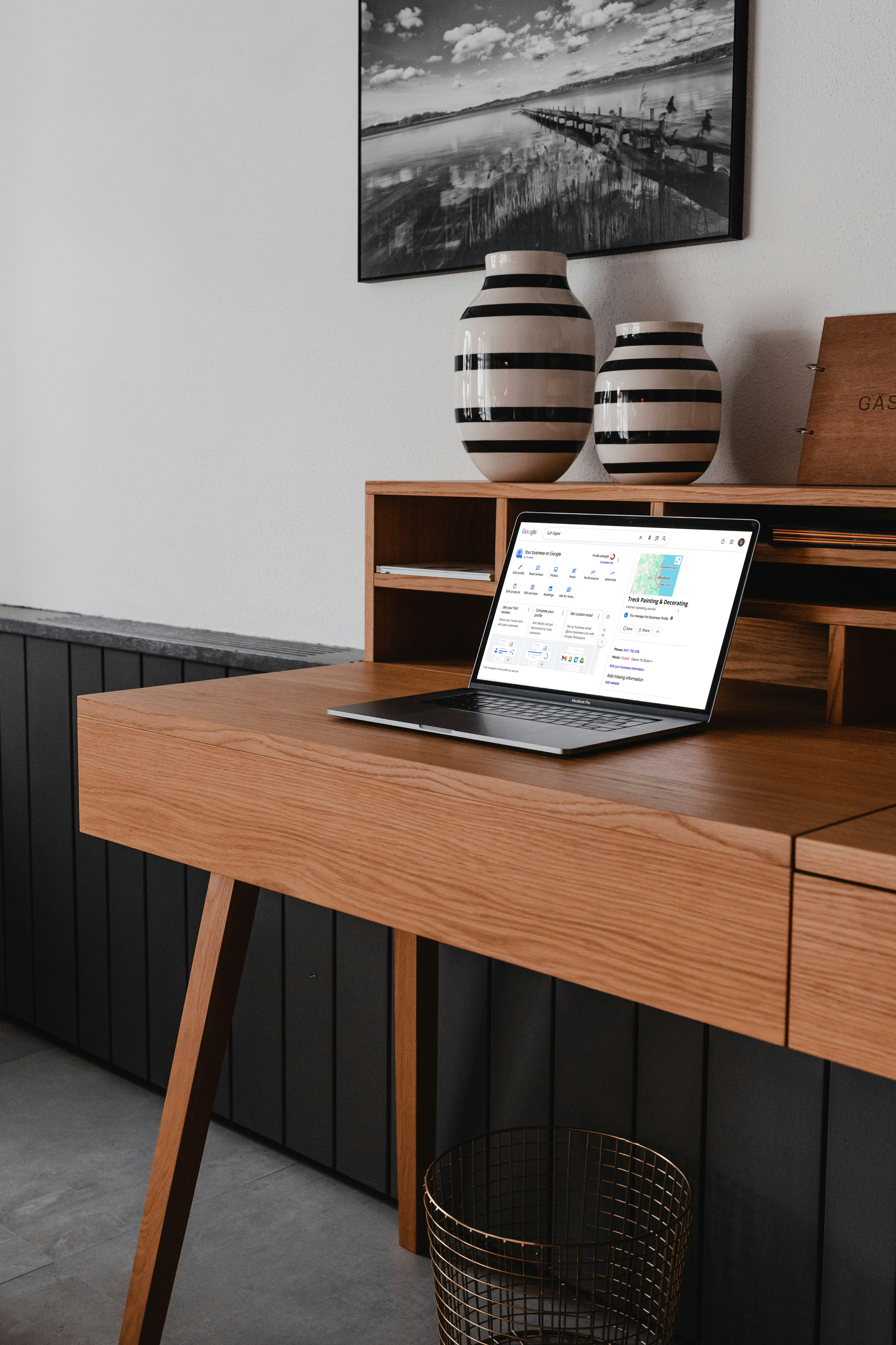 GJP Digital website mockup